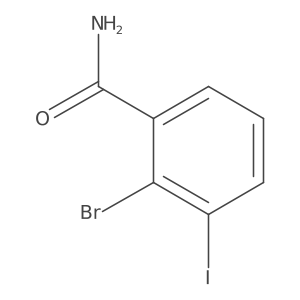 2-Bromo-3-iodobenzamide结构式