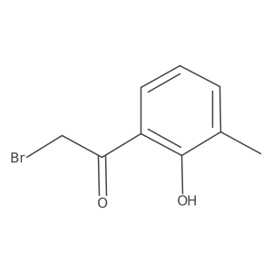 2-Bromo-2'-hydroxy-3'-methylacetophenone Structure