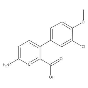 6-Amino-3-(3-chloro-4-methoxyphenyl)picolinic acid Structure