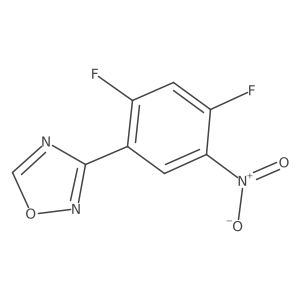 3-(2,4-Difluoro-5-nitrophenyl)-1,2,4-oxadiazole Structure