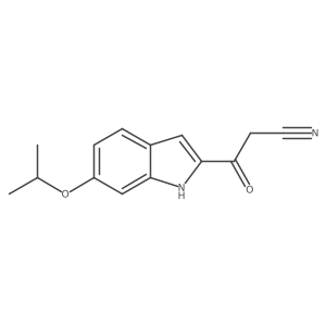 3-oxo-3-(6-propan-2-yloxy-1H-indol-2-yl)propanenitrile Structure