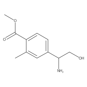 methyl 4-[(1R)-1-amino-2-hydroxyethyl]-2-methylbenzoate Structure