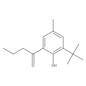 1-(3-(Tert-butyl)-2-hydroxy-5-methylphenyl)butan-1-one Structure