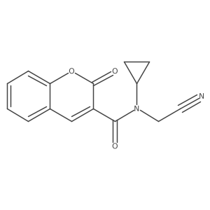 N-(cyanomethyl)-N-cyclopropyl-2-oxo-2H-chromene-3-carboxamide Structure