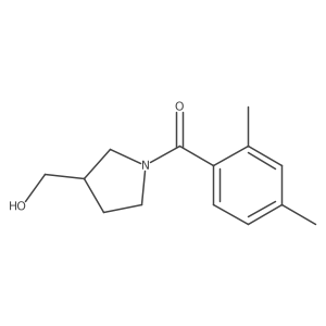 [1-(2,4-Dimethylbenzoyl)pyrrolidin-3-yl]methanol Structure