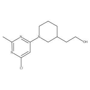 2-(1-(6-Chloro-2-methylpyrimidin-4-yl)piperidin-3-yl)ethan-1-ol Structure
