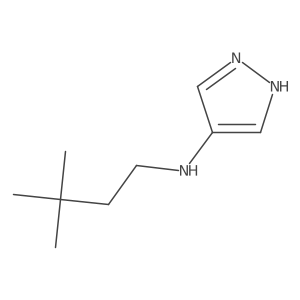 1H-Pyrazol-4-amine, N-(3,3-dimethylbutyl)-结构式