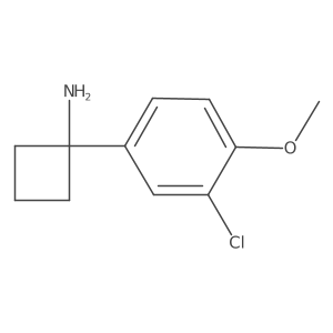 1-(3-Chloro-4-methoxyphenyl)cyclobutan-1-amine结构式
