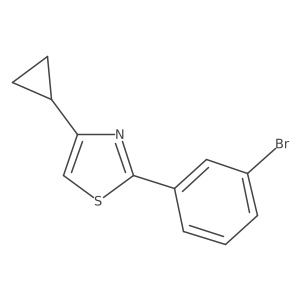 2-(3-Bromophenyl)-4-cyclopropyl-1,3-thiazole Structure