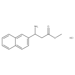 Methyl 3-amino-3-(naphthalen-2-yl)propanoate hydrochloride Structure