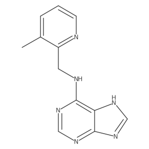 N-[(3-methylpyridin-2-yl)methyl]-7H-purin-6-amine Structure