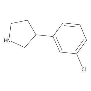(R)-3-(3-Chlorophenyl)pyrrolidine Structure