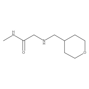 N-methyl-2-{[(oxan-4-yl)methyl]amino}acetamide结构式