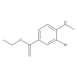 Ethyl 3-bromo-4-(methylamino)benzoate Structure