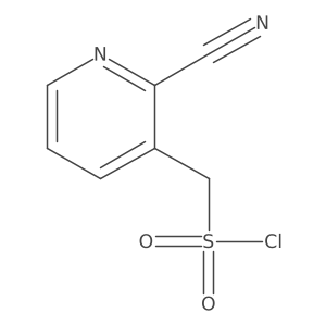 (2-Cyanopyridin-3-yl)methanesulfonyl chloride结构式
