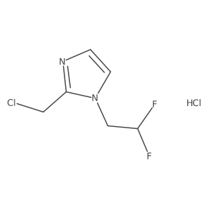 2-(chloromethyl)-1-(2,2-difluoroethyl)-1H-imidazole hydrochloride Structure