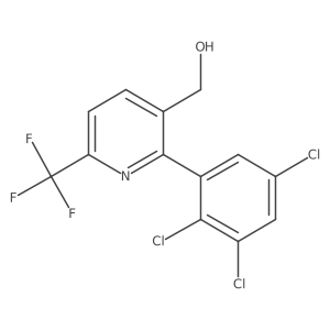 2-(2,3,5-Trichlorophenyl)-6-(trifluoromethyl)pyridine-3-methanol Structure