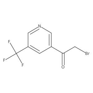 2-Bromo-1-(5-(trifluoromethyl)pyridin-3-YL)ethanone Structure