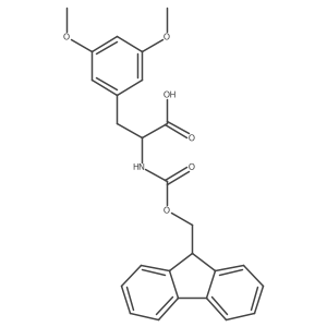 3-(3,5-dimethoxyphenyl)-2-{[(9H-fluoren-9-ylmethoxy)carbonyl]amino}propanoic acid Structure