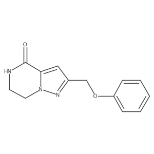 2-(phenoxymethyl)-6,7-dihydropyrazolo[1,5-a]pyrazin-4(5H)-one结构式