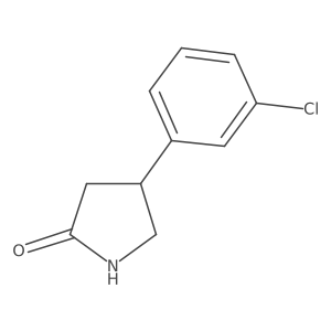(R)-4-(3-Chlorophenyl)pyrrolidin-2-one Structure