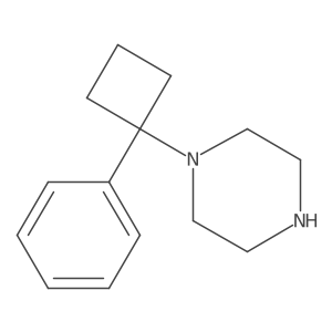 1-(1-Phenylcyclobutyl)piperazine结构式