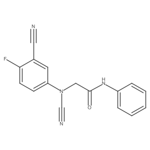 2-[cyano(3-cyano-4-fluorophenyl)amino]-N-phenylacetamide Structure
