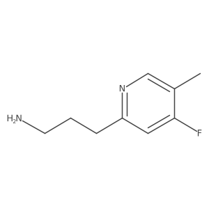 3-(4-Fluoro-5-methylpyridin-2-YL)propan-1-amine Structure