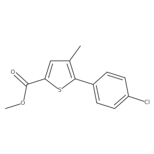 Methyl 5-(4-chlorophenyl)-4-methylthiophene-2-carboxylate Structure