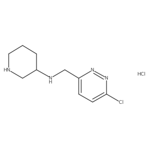 N-((6-chloropyridazin-3-yl)methyl)piperidin-3-amine hydrochloride结构式