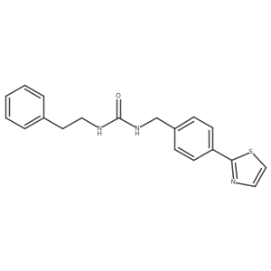 1-Phenethyl-3-(4-(thiazol-2-yl)benzyl)urea Structure
