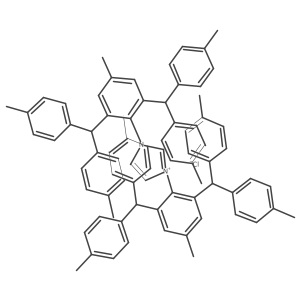 1,3-Bis(2,6-bis(di-p-tolylmethyl)-4-methylphenyl)-1H-imidazol-3-ium chloride Structure
