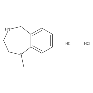 1-methyl-2,3,4,5-tetrahydro-1H-1,4-benzodiazepine dihydrochloride结构式
