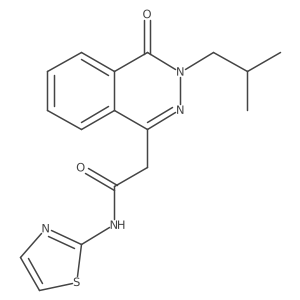 2-(3-isobutyl-4-oxo-3,4-dihydrophthalazin-1-yl)-N-(thiazol-2-yl)acetamide Structure
