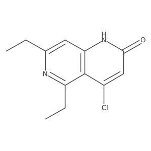 4-chloro-5,7-diethyl-1,6-naphthyridin-2(1H)-one结构式
