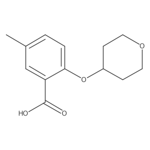 5-Methyl-2-(oxan-4-yloxy)benzoic acid结构式