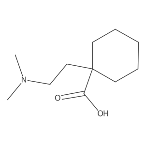 1-[2-(Dimethylamino)ethyl]cyclohexane-1-carboxylic acid结构式