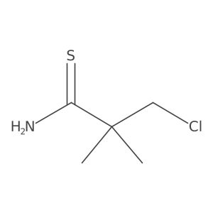 3-Chloro-2,2-dimethylpropanethioamide Structure