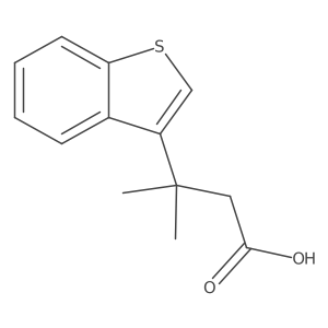 3-(Benzo[b]thiophen-3-yl)-3-methylbutanoic acid Structure