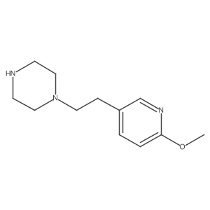 1-[2-(6-Methoxypyridin-3-yl)ethyl]piperazine Structure
