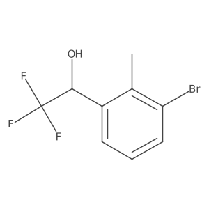 1-(3-Bromo-2-methylphenyl)-2,2,2-trifluoroethan-1-ol结构式