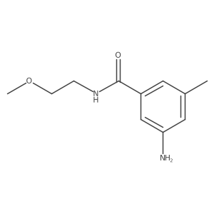 3-Amino-N-(2-methoxyethyl)-5-methylbenzamide Structure
