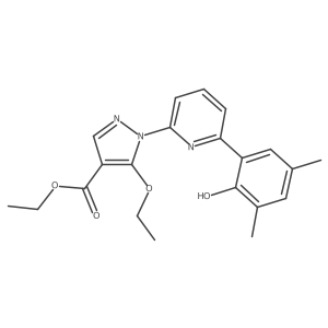 Ethyl 5-ethoxy-1-[6-(2-hydroxy-3,5-dimethylphenyl)pyridin-2-yl]pyrazole-4-carboxylate Structure