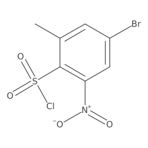 4-Bromo-2-methyl-6-nitrobenzenesulfonyl chloride Structure