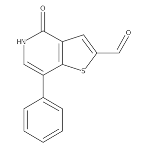 4-oxo-7-phenyl-5H-thieno[3,2-c]pyridine-2-carbaldehyde结构式