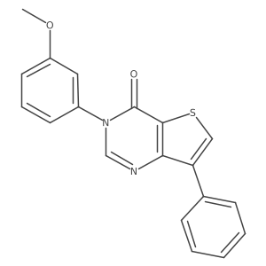 3-(3-Methoxyphenyl)-7-phenylthieno[3,2-d]pyrimidin-4(3H)-one Structure