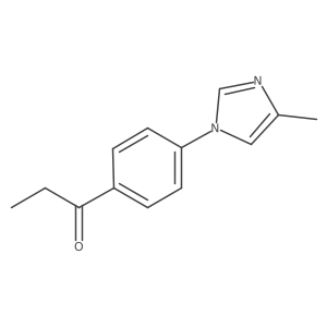 1-[4-(4-methyl-1H-imidazol-1-yl)phenyl]propan-1-one Structure