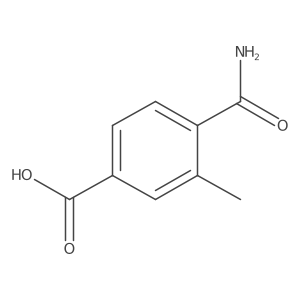 4-Carbamoyl-3-methylbenzoic acid结构式