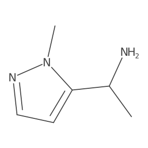 (1R)-1-(1-methyl-1H-pyrazol-5-yl)ethan-1-amine结构式