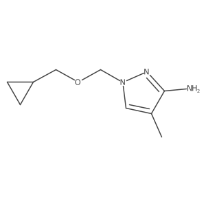 1-[(cyclopropylmethoxy)methyl]-4-methyl-1H-pyrazol-3-amine Structure